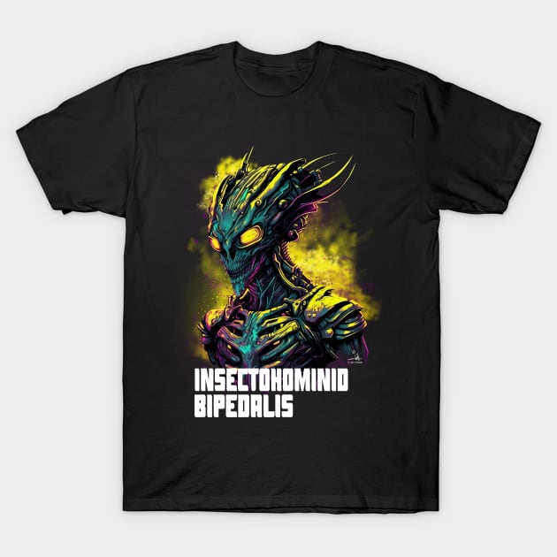 Insectohominid Bipedal T-Shirt by Frightwearfactory